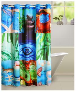 Digital Print Bathroom Shower Curtain