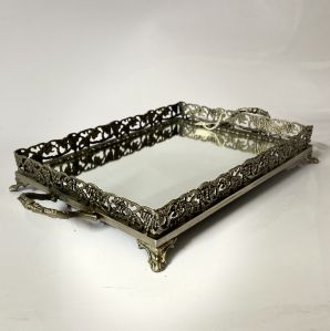 rectangular serving mirror  tray