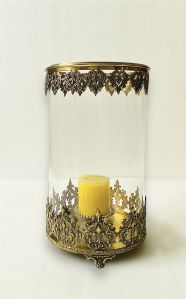 antique brass hurricane