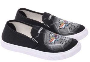 Harley-01 Kids Slip On Canvas Shoes