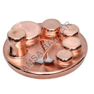 Copper Thali Set