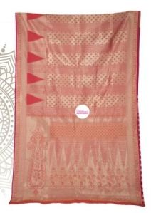 Ladies Lotus Stern Pure Silk Assam Saree