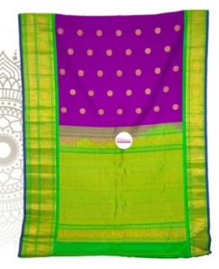 Ladies Printed Handloom Gadwal Saree