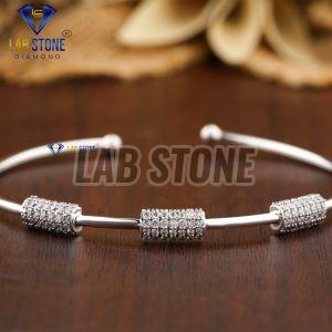 Charming Round Cut Diamond White Gold Bracelet