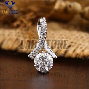 Dazzling Round Cut Diamond White Gold Pendant