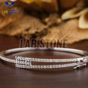 Fancy Round Cut Diamond White Gold Bracelet