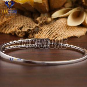 Fancy Round Cut Diamond White Gold Bracelet