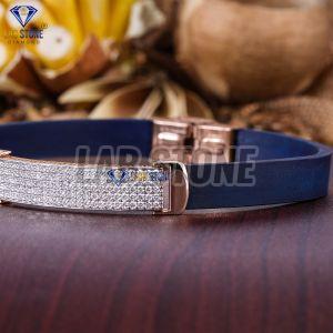 Precious Round Cut Diamond Rose Gold Bracelet