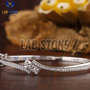 Stunning Round Cut Diamond White Gold Bracelet
