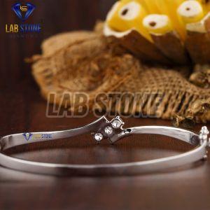 Stunning Round Cut Diamond White Gold Bracelet