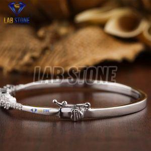 Dazzling Round Cut Diamond White Gold Bracelet