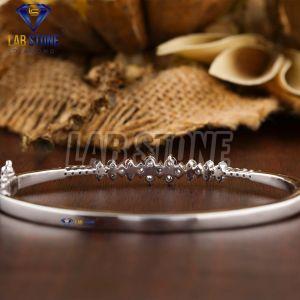 Dazzling Round Cut Diamond White Gold Bracelet