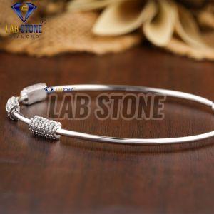 Charming Round Cut Diamond White Gold Bracelet