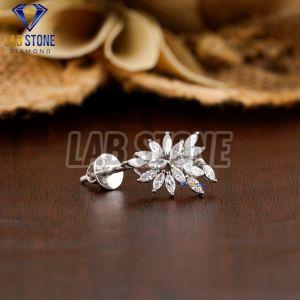 Marquis Cut Diamond White Gold Necklace Set