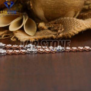 Marquise & Round Cut Diamond Rose Gold Necklace Set