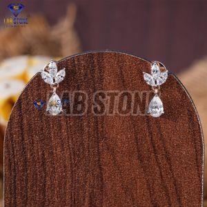 Pear & Marquise Cut Diamond Rose Gold Necklace Set