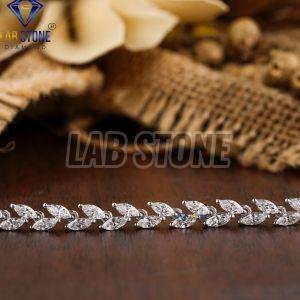 Luxurious Round Cut Diamond White Gold Bracelet
