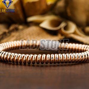 Glorious Round Cut Diamond Rose Gold Bracelet