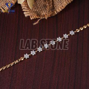 Desinger Round Cut Diamond Yellow Gold Bracelet