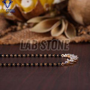 Round & Marquise Cut Diamond Yellow Gold Pendant