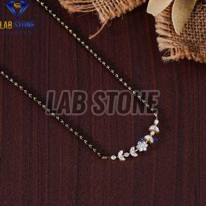 Round & Marquise Cut Diamond Yellow Gold Pendant