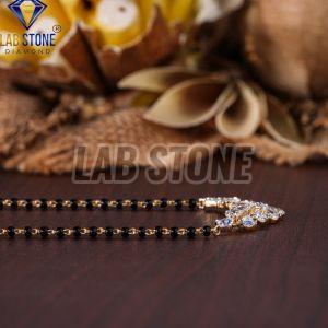 Pear & Round Cut Diamond Rose Gold Pendant