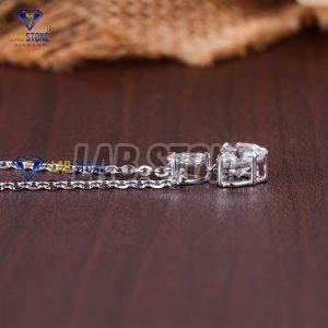 Heart & Pear Cut Diamond White Gold Pendant