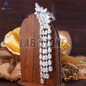 Marquise & Pear Cut Diamond White Gold Drop and Dangle Earrings