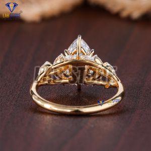 Marquise Cut Diamond Yellow Gold Ring