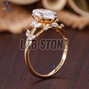 Marquise Cut Diamond Yellow Gold Ring