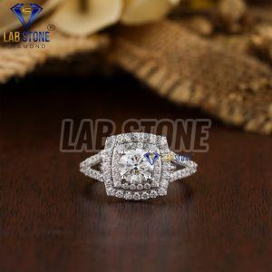 Precious Round Cut Diamond White Gold Ring