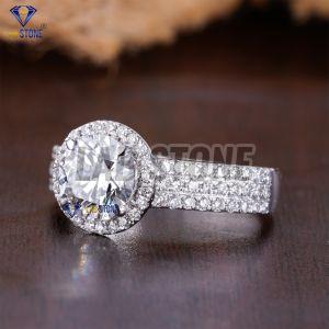Round Cut Diamond White Gold Halo Ring