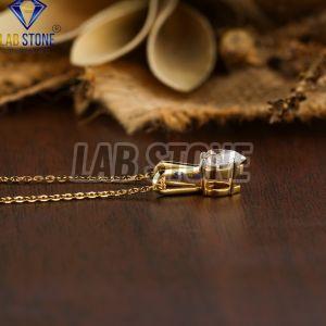 Heart Cut Diamond Yellow Gold Pendant