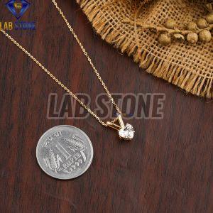 Heart Cut Diamond Yellow Gold Pendant