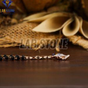 Shiny Round Cut Diamond Rose Gold Bracelet