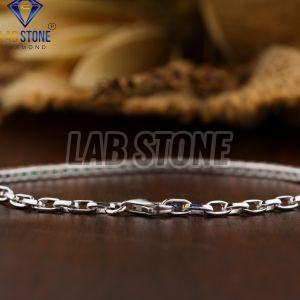 Round Cut Gemstone White Gold Bracelet