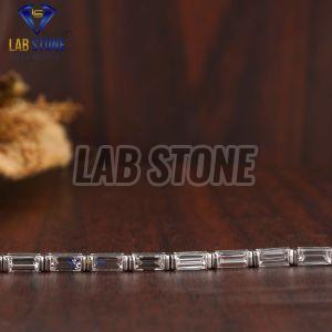 Baguette Cut Diamond White Gold Bracelet