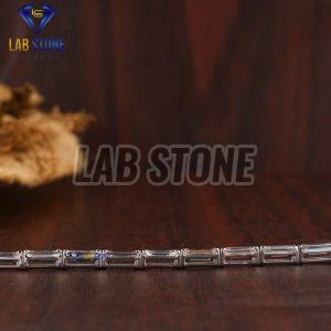Baguette Cut Diamond White Gold Bracelet