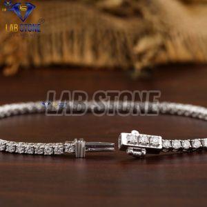 Sparkling  Round Cut Diamond White Gold Bracelet