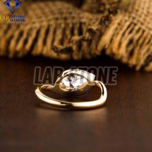 Pear Cut Diamond Yellow Gold Ring