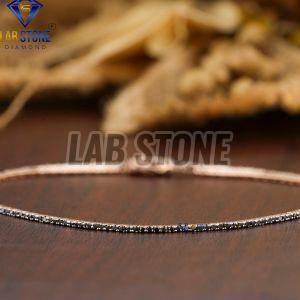 Elegant Round Cut Diamond Rose Gold Bracelet