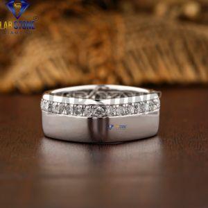Fancy Round Cut Diamond White Gold Ring