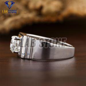1.24 TDW Round Cut Diamond White Gold Ring