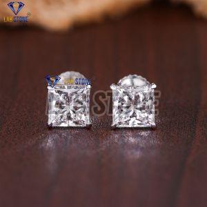 Princess Cut Diamond White Gold Stud Earrings