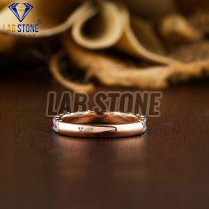 Round Cut Diamond Rose Gold Ring