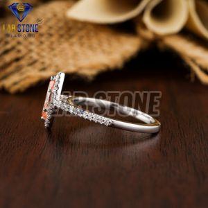Marquise & Round Cut Diamond White Gold Ring
