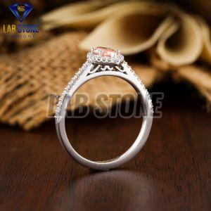 Marquise & Round Cut Diamond White Gold Ring