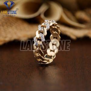 Attractive Round Cut Diamond Rose Gold Ring