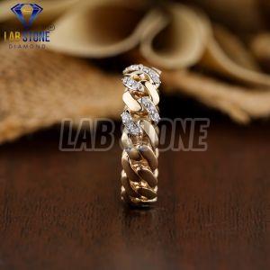 Attractive Round Cut Diamond Rose Gold Ring