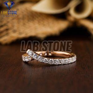 Fancy Round Cut Diamond Rose Gold Ring